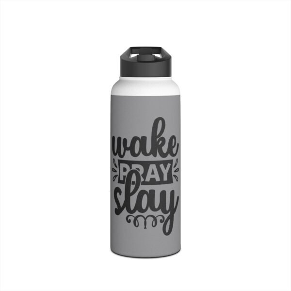 Wake, Pray, Slay-Ready Stainless Steel Water Bottle, Vacuum Insulated, Ideal for Travel, Gym, Outdoors, Hiking, Eco-Friendly Hydration - Image 9
