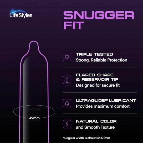 Lifestyles Snugger Fit Natural Rubber and Lubricat... - Image 6