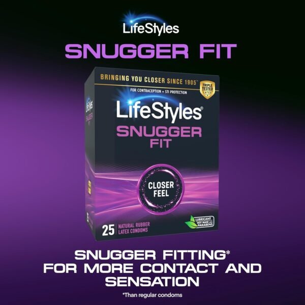 Lifestyles Snugger Fit Natural Rubber and Lubricat... - Image 3