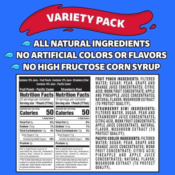 Capri Sun Fruit Punch, Strawberry Kiwi and Pacific... - Image 3
