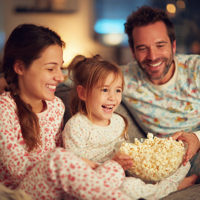 Popcorn, Pajamas & Pajamas: Fun Family Movie Night Ideas!