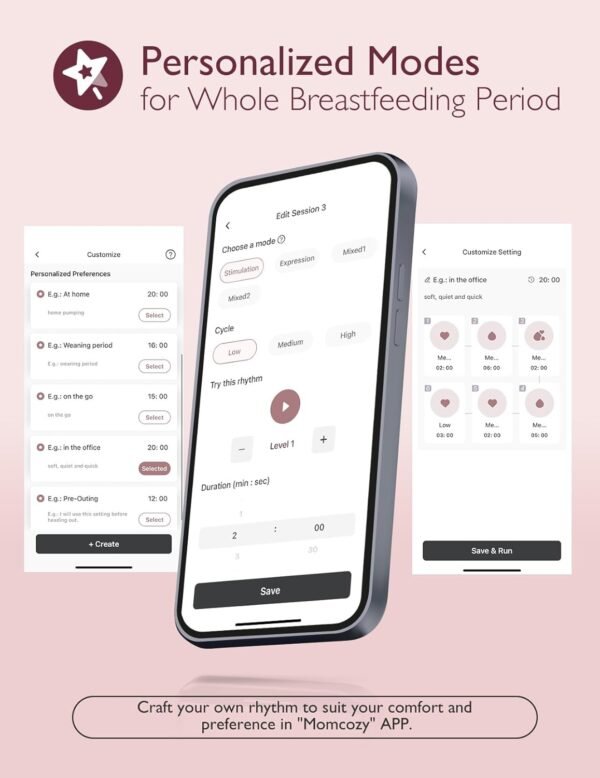 Momcozy Breast Pump Hospital-Grade, Hands Free Bre... - Image 5