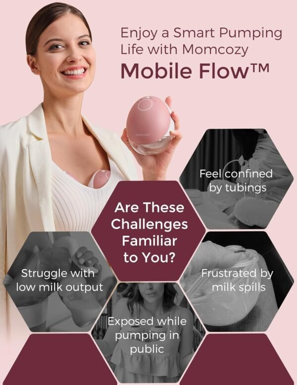 Momcozy Breast Pump Hospital-Grade, Hands Free Bre... - Image 3