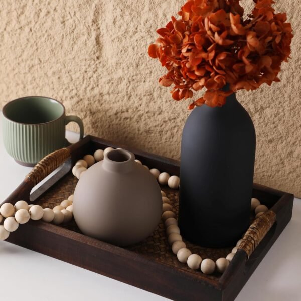 Ceramic Vase Set of 3, Vases Home Decor Rustic Far... - Image 5