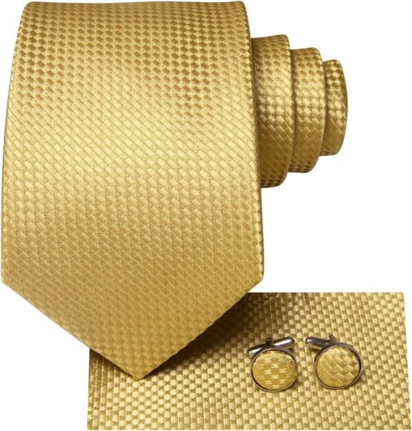 Dubulle Mens Paisley Floral Silk Tie for Men Strip... - Image 5