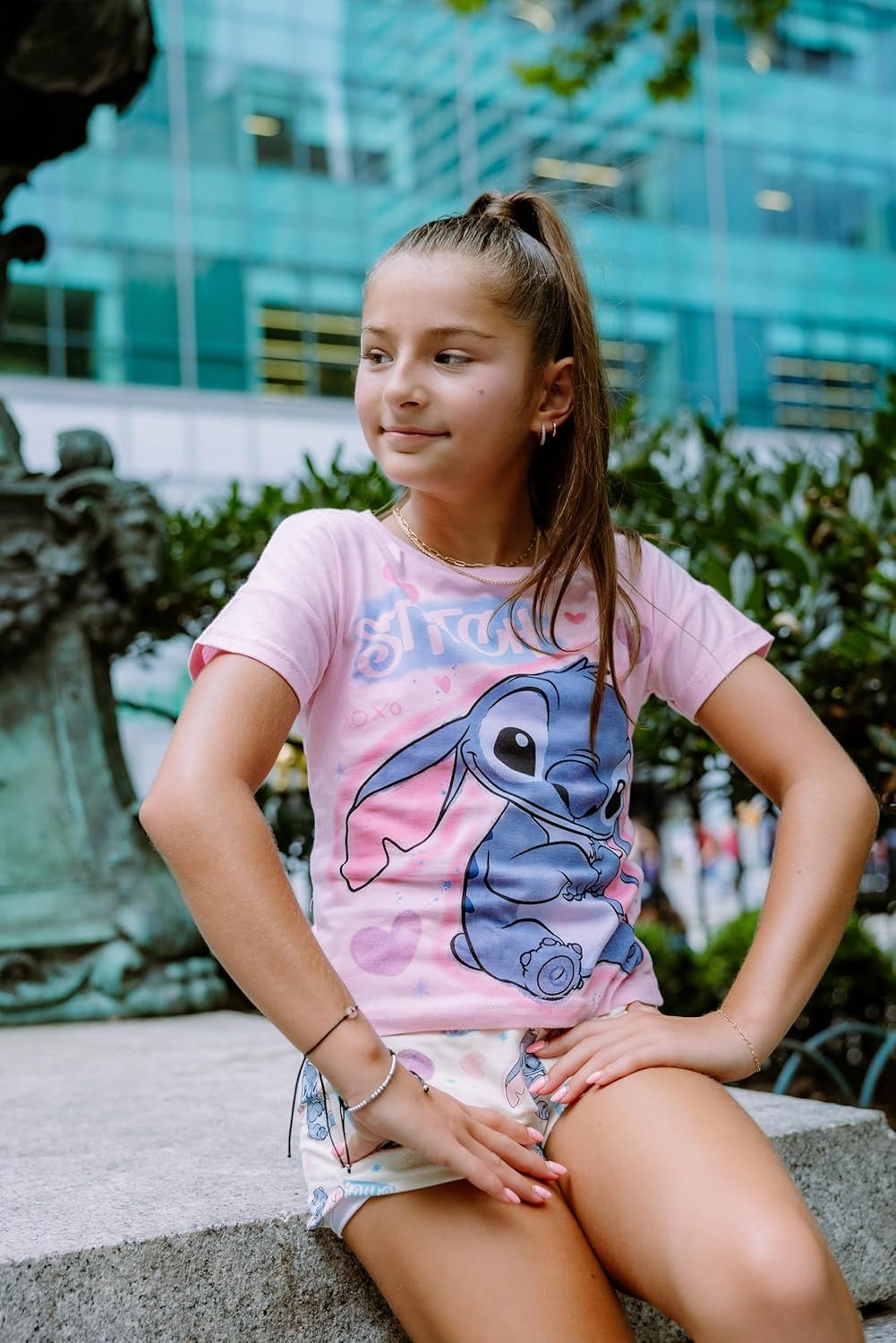 Disney T-Shirt and French Terry Shorts Outfit Set ... - Image 5