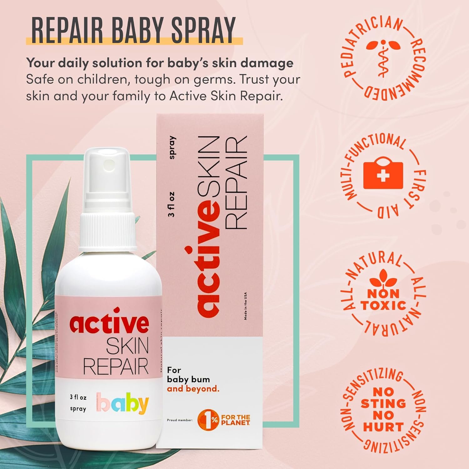 Active Skin Repair Natural, Non-Toxic, No Sting Ba... - Image 3