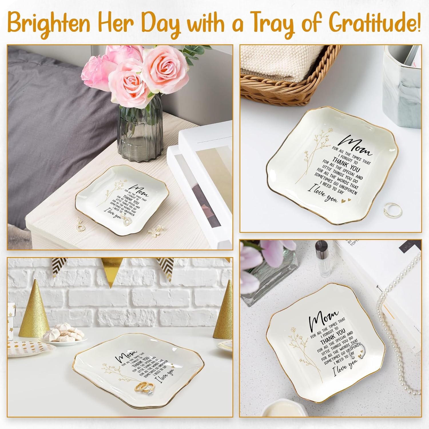 OASSIE Christmas Birthday Gifts for Mom - 4"x4" Ce... - Image 8