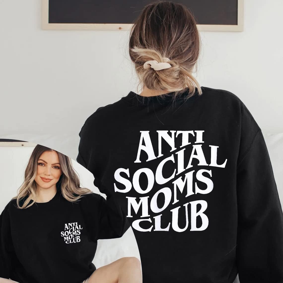 LOTUCY Crewneck Mama Sweatshirt Women Round Neck C... - Image 4