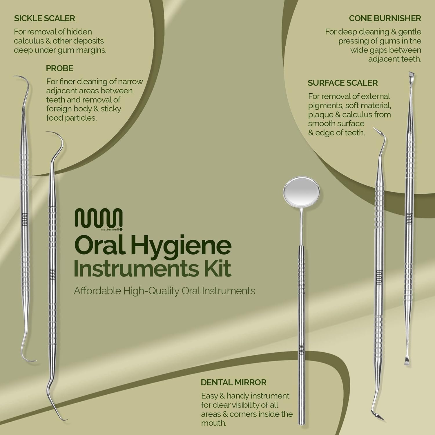 6 Pack Dental Tools Teeth Cleaning Kit, Plaque Tar... - Image 4