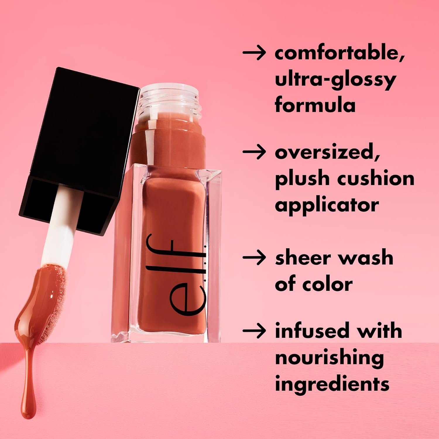 e.l.f. Glow Reviver Lip Oil, Nourishing Tinted Lip... - Image 6