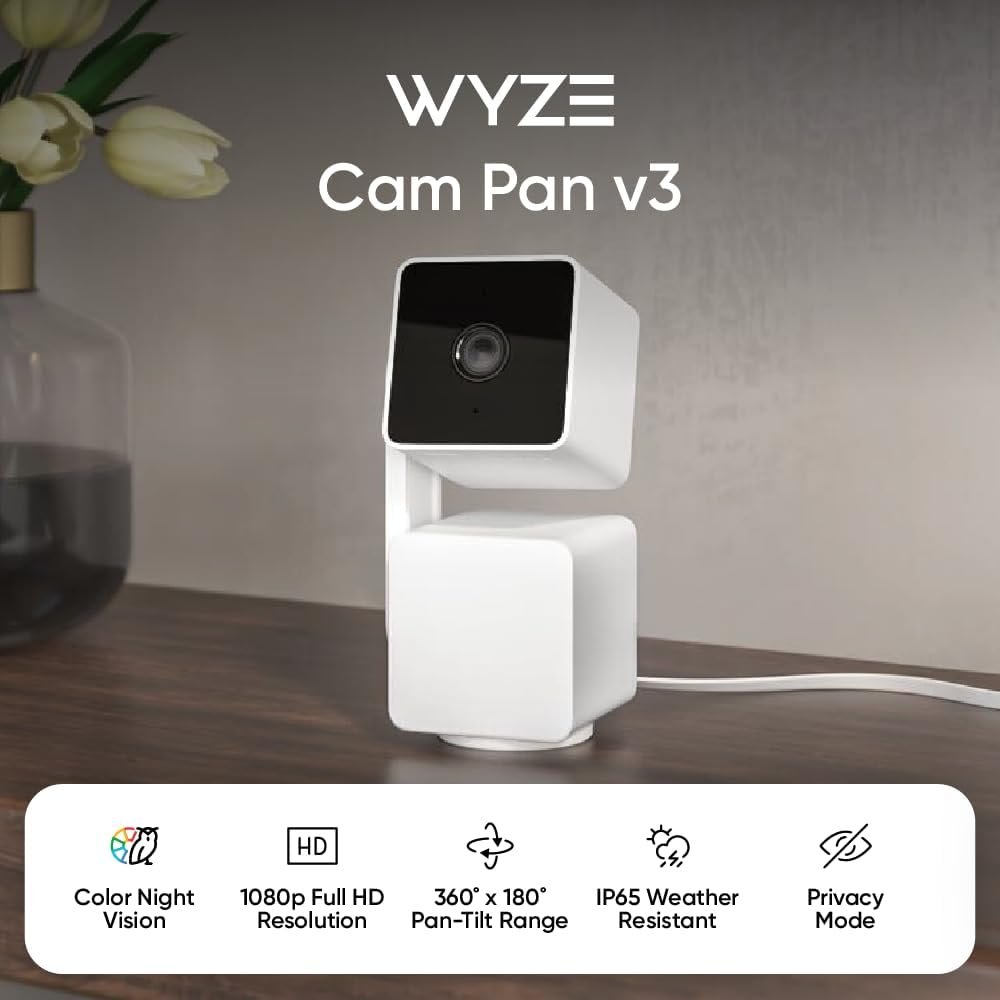 WYZE Cam Pan v3, Indoor/Outdoor IP65-Rated 1080p P... - Image 3