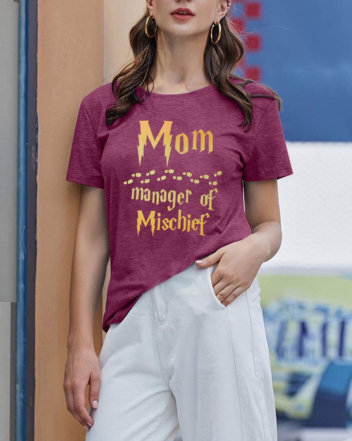 Women Funny Mom T Shirt Manager Shirt Mom Life Tee... - Image 4