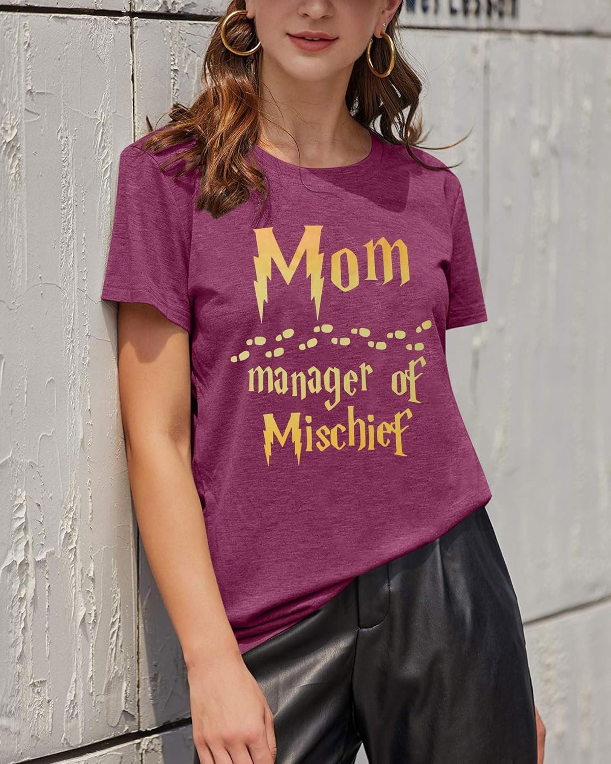 Women Funny Mom T Shirt Manager Shirt Mom Life Tee... - Image 3