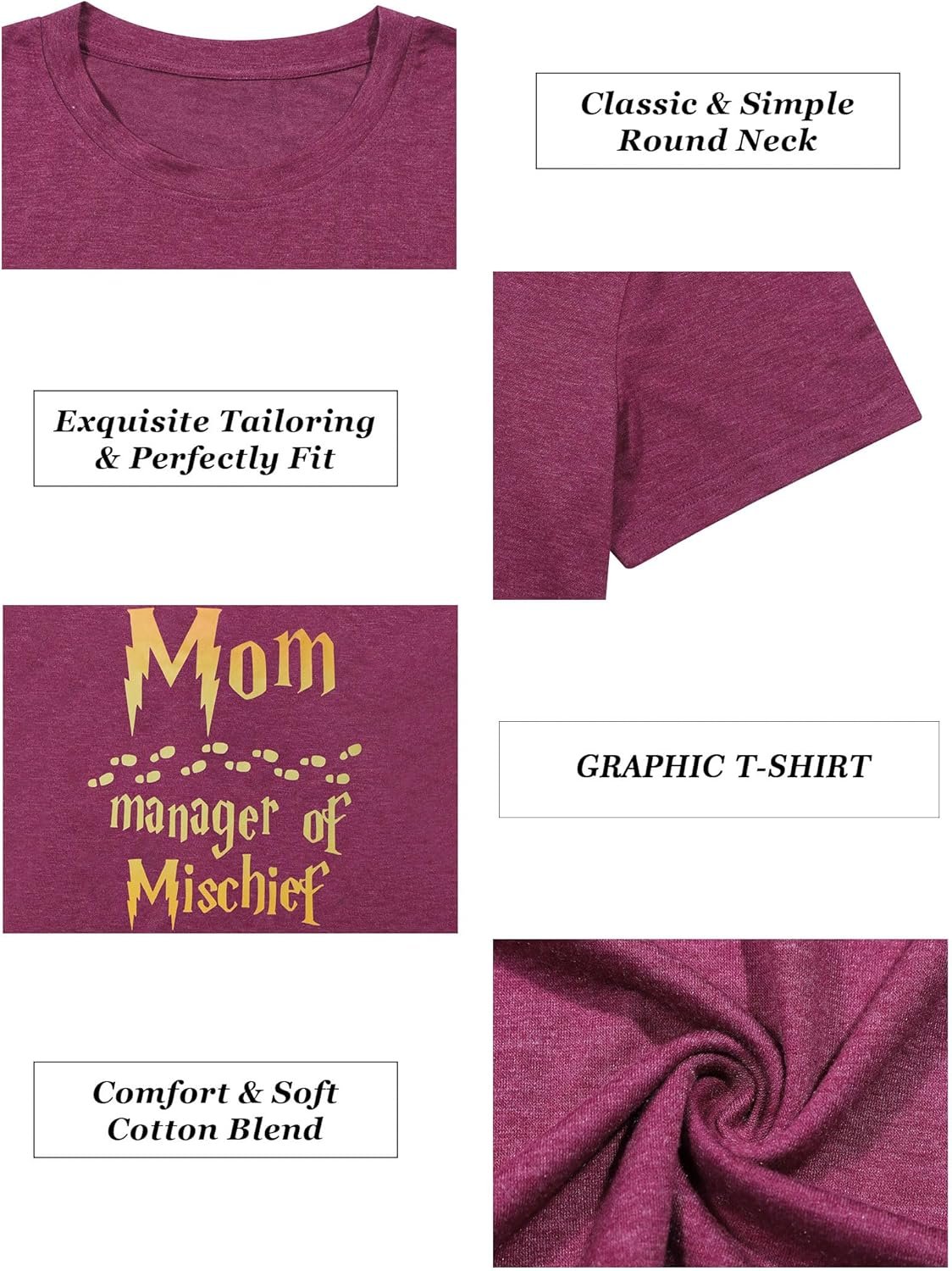 Women Funny Mom T Shirt Manager Shirt Mom Life Tee... - Image 7