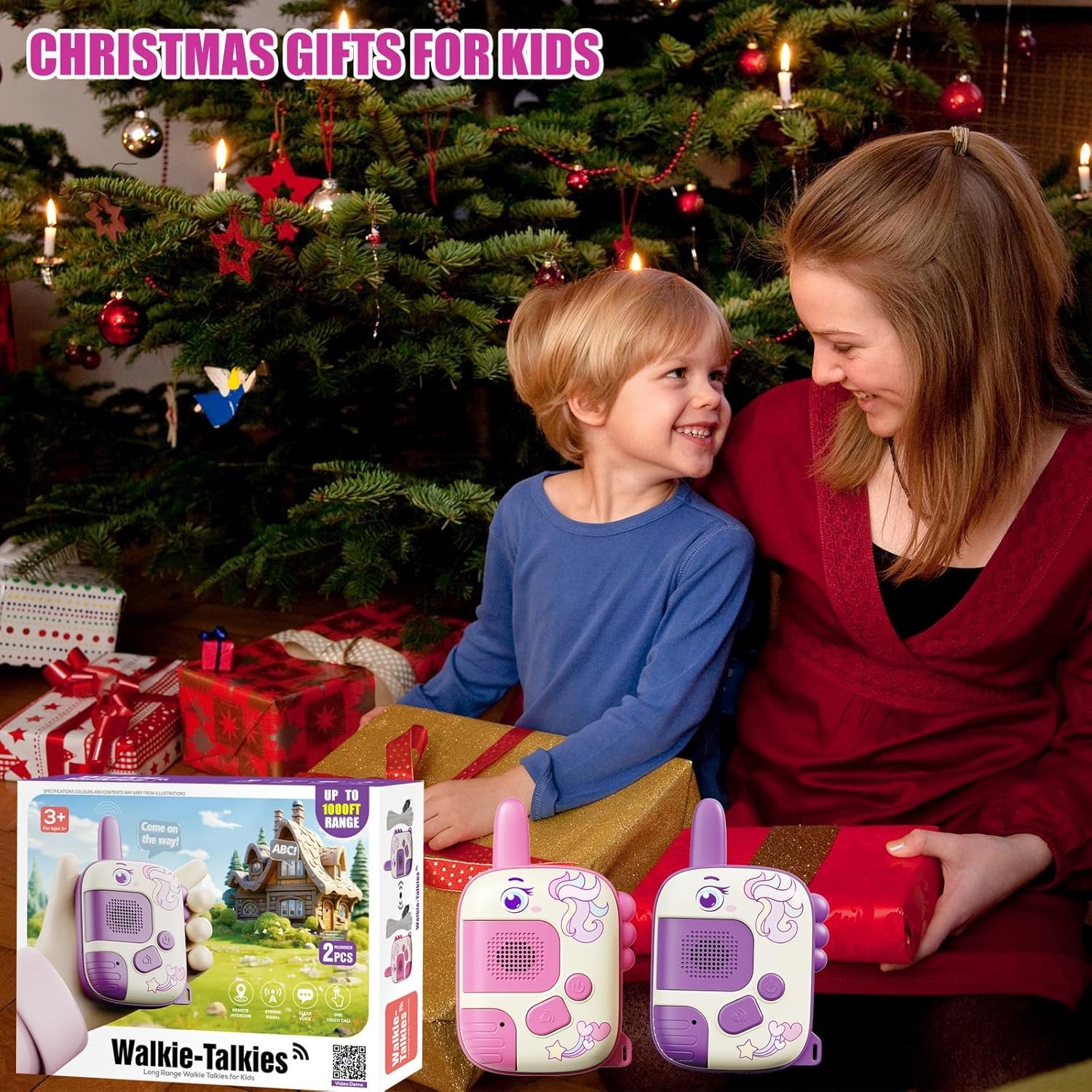 Walkie Talkies Toys for Girls:Unicorn Toys 2 Pack ... - Image 6