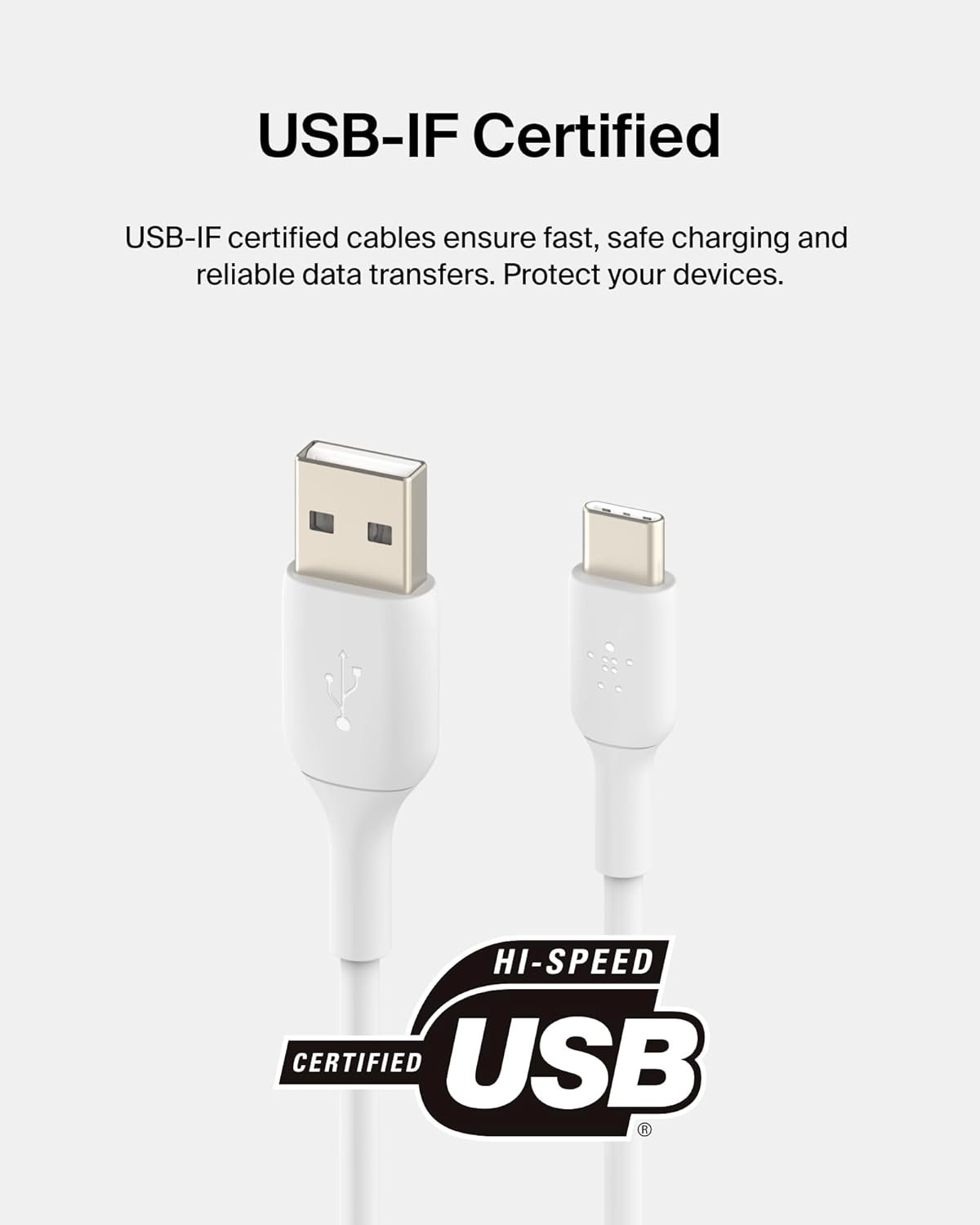 Belkin BoostCharge USB-C to USB-A Cable (2M/6.6ft)... - Image 4