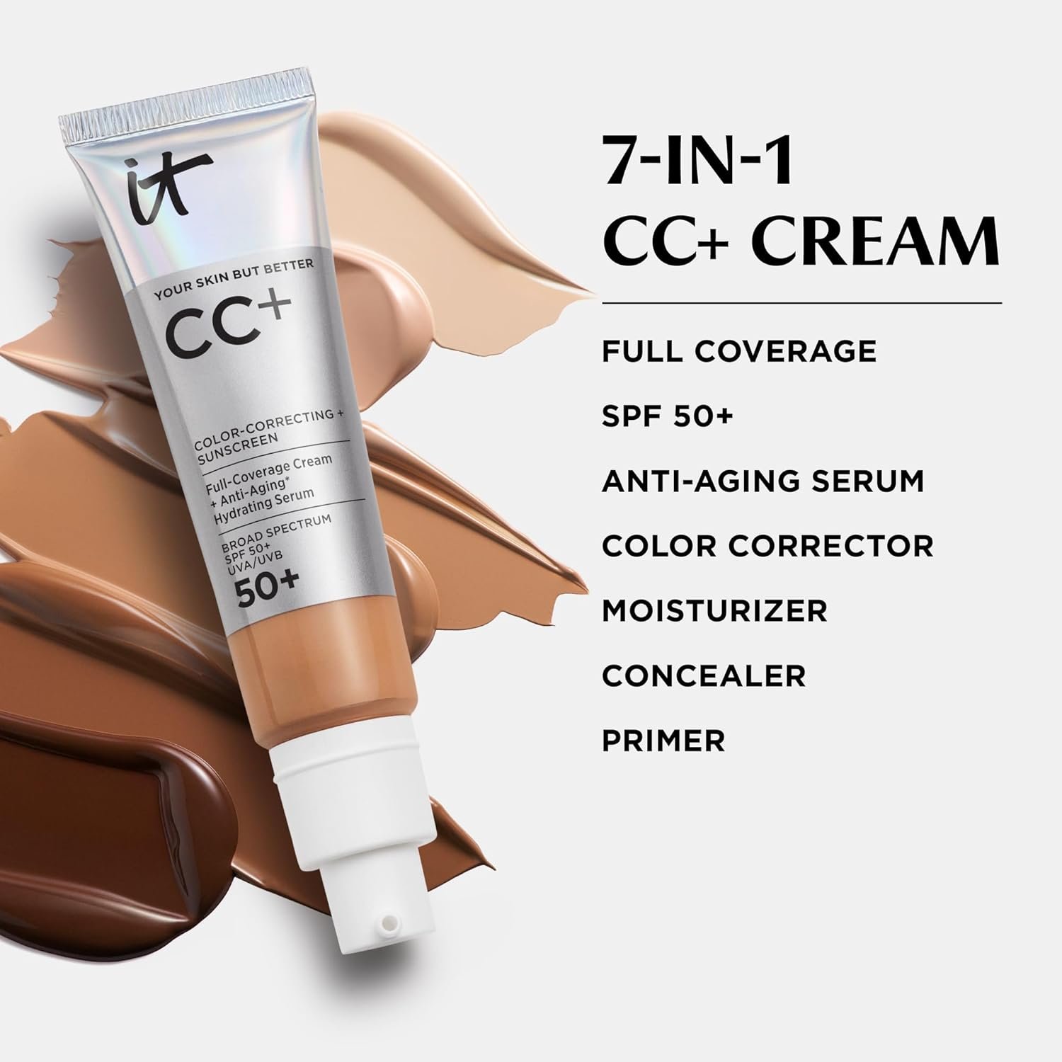 IT Cosmetics CC+ Cream - Natural Full Coverage Fou... - Image 8
