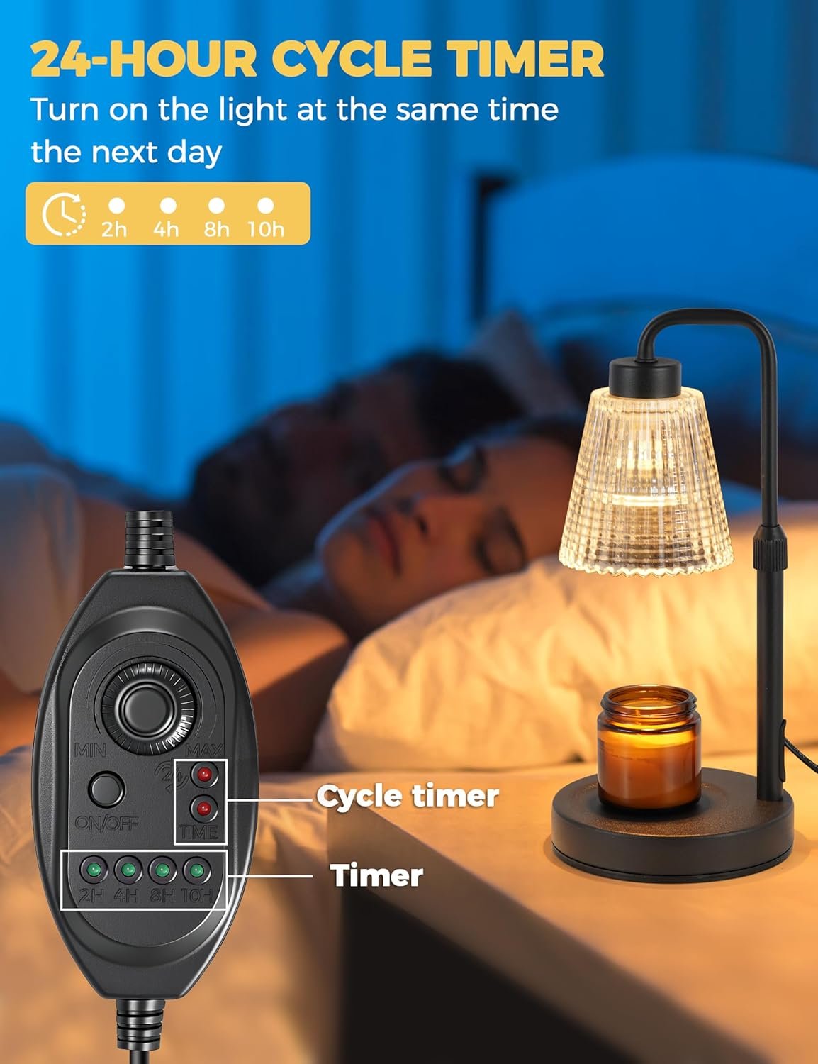 Candle Warmer Lamp with Timer Dimmable, Birthday G... - Image 5