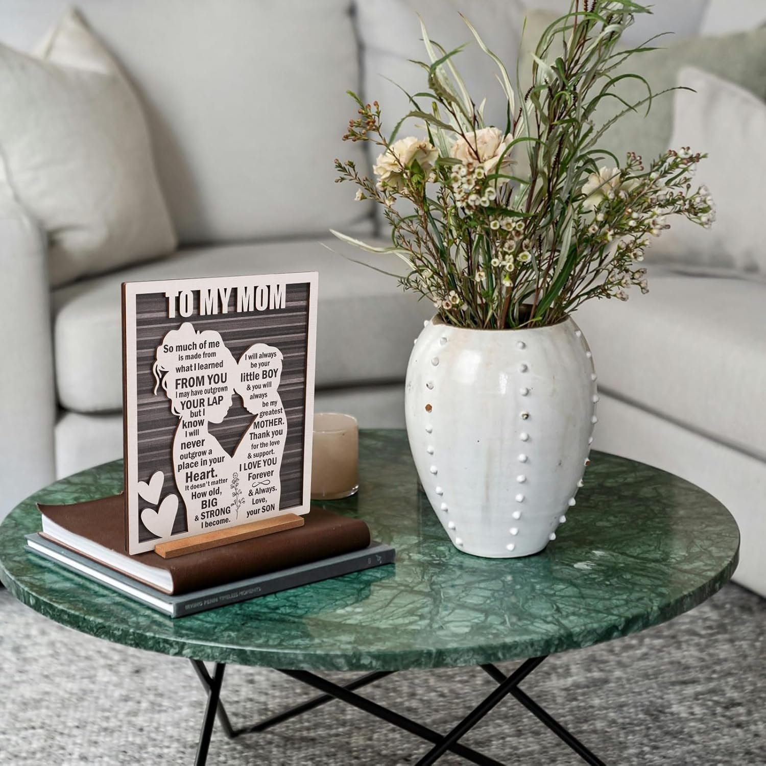 Love Mom Plaque for Mother’s Day, Mama Gift from S... - Image 7